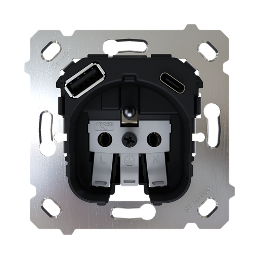 [ZEN-ZSIF2US] ZS55/ZS70. Base de prise française 16 A /250 V ~ avec