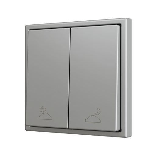 [ZEN-ZS702PB2SC] ZS70. Bouton poussoir "Soft" double pour 2 entrées