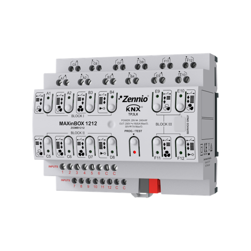 [ZEN-ZIOMB1212] MAXinBOX 1212. Actionneur multifonction KNX avec KNX