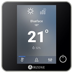 [AZA-AZZS6BLUEZEROCN]  ZS6 Blueface zero thermostat wired black