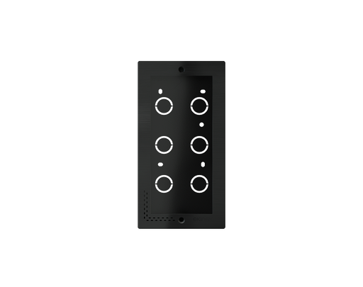 [EK-5FR-VI-BL] Frame for Dico flush mounting (120x230) Metal Black