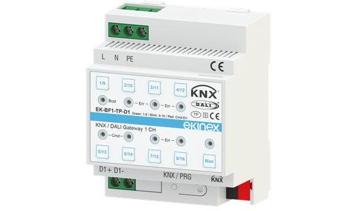 [EK-BF1-TP-D2] Gateway DALI-KNX 2 channels with advanced functions