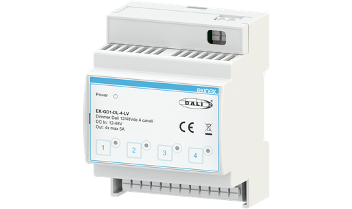 [EK-GD1-DL-4-LV] DALI dimmer 12/48 Vdc 4 channels