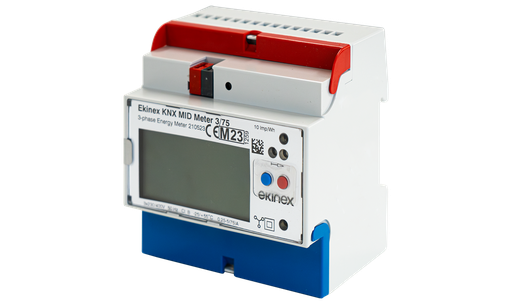 [EK-ME1-75D-TP] Three-phase 75A KNX MID electricity counter direct insertion