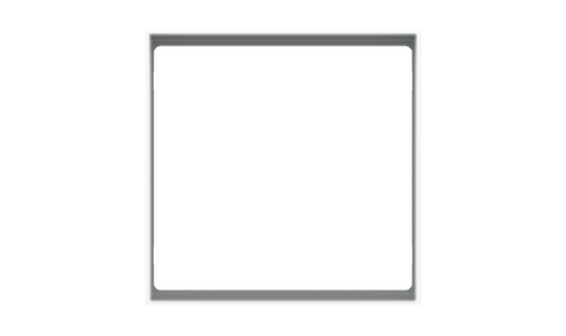 [EK-P2A-R-LBC] Rectangular magnetic plate (112x52 mm window) Proxima series Metal Brass
