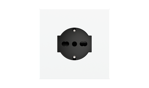 [EK-PQA-U-LAA] Square magnetic plate for an IT UNEL power socket Proxima series Metal Warm White