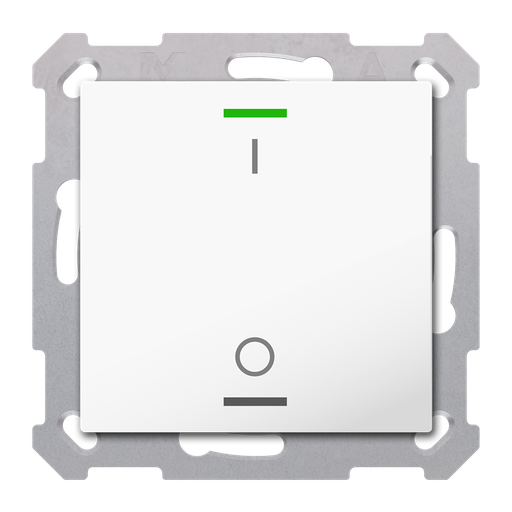 [MDT-RF-TAL55T102.B1S] Bouton-poussoir Light 55,1 paire KNX RF+ radio,Secure,RGBW,TS,blanc,commutation