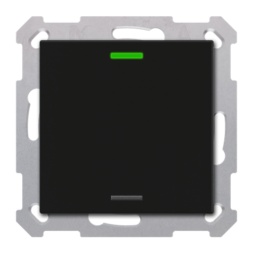 [MDT-RF-TAL55T106.01S] Bouton-poussoir Light 55, 1 paire KNX RF+ radio,Secure,RGBW,TS,noir,neutre
