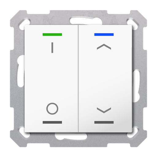 [MDT-RF-TAL55T202.D1S] Bouton-poussoir Light 55,2 paires KNX RF+radio,Secure,RGBW,TS,blanc,commut_store