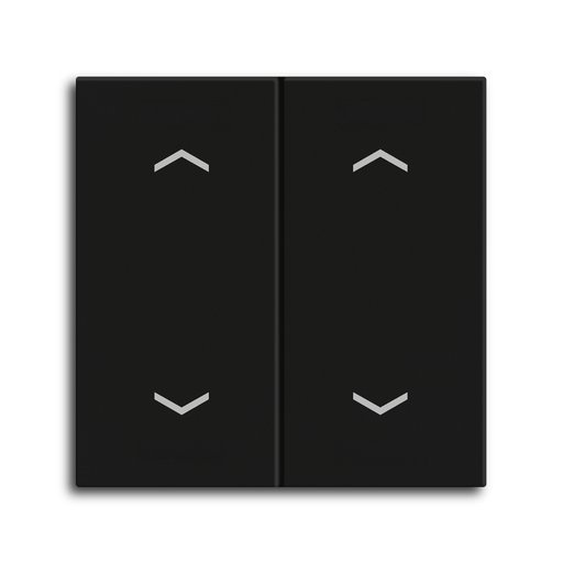 [MDT-TAL-55BW2A06.02] Bascule MDT pour bouton-poussoir Light 55 Basic, 2p KNX, noir mat, store.