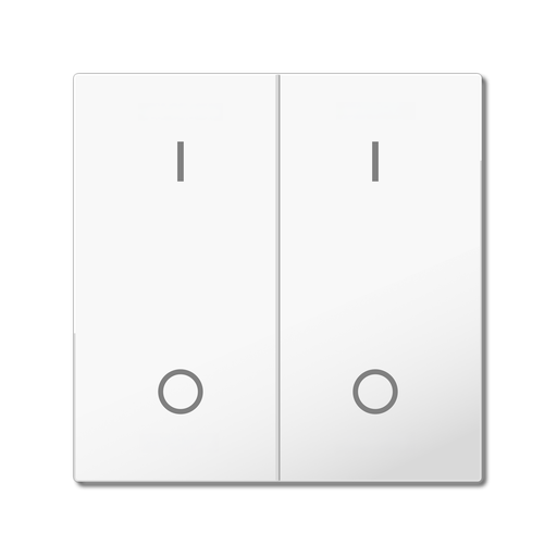 [MDT-TAL-55BW2B02.02] Bascule MDT pour bouton-poussoir Light 55 Basic, 2p KNX, blanc, commutation