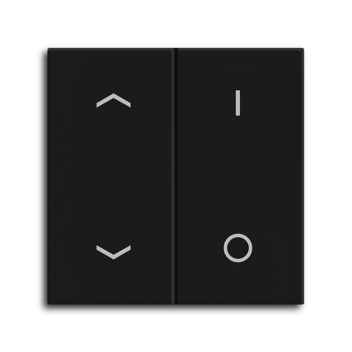 [MDT-TAL-55BW2C06.02] Bascule MDT pour bouton-poussoir Light 55 Basic, 2p KNX, noir mat, store_commut.