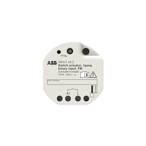 [ABB-A530986] Actionneur fond de boîte 1 230V AC 16 A + 2 entrées contact libres de potentiel