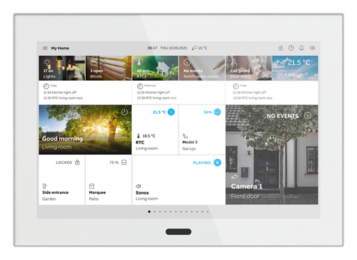 [ABB-A181943] Ecran tactile IPS KNX 10' Blanc/Aluminium,free@home, interphone bifilaire,Wifi