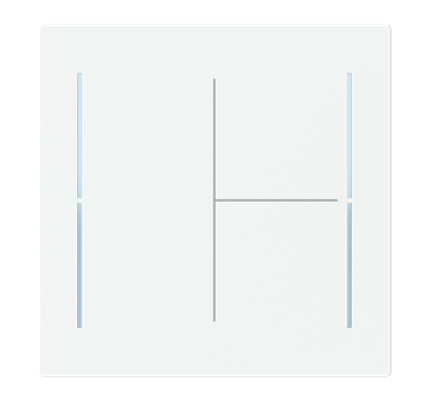[ABB-LFW/A.4.70.1-44M] Enjo 63x63 KNX 4 BP / 4 TOUCHES ART LINEAR Blanc Matt