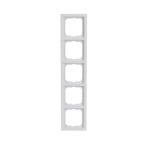 [ABB-586791] Plaque de finition FUTUR LINEAR 5 postes, finition Blanc Studio mat,format 63x65