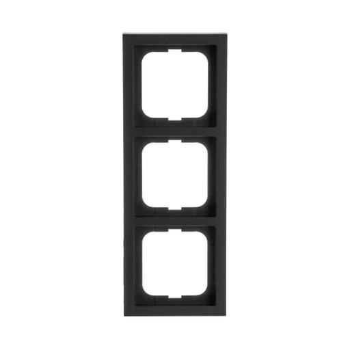 [ABB-BJE28329] Plaque de finition FUTUR LINEAR 3postes, finition Noir matt, format 63x63