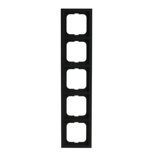 [ABB-586796] Plaque de finition FUTUR LINEAR 5 postes, finition Noir mat, format 63x63