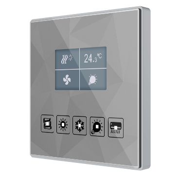 [ZEN-ZVIFDV2C360] Flat Display v2. Interrupteur capacitif de 5 boutons et display graphique sup...