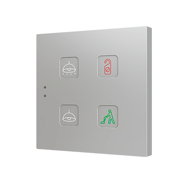 Tecla RGB XL X8. Interrupteur capacitif en polycarbonate - 8 boutons