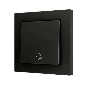 [ZEN-ZS551PB1MC] ZS55. Bouton poussoir "Soft" simple pour 1 entrée binaire 55 x 55 mm - Moka -...