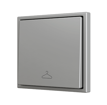 [ZEN-ZS701PB1MC] ZS70. Bouton poussoir "Soft" simple pour 1 entrée binaire 70x70 mm - Moka - P...