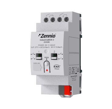 [ZEN-ZIOINB2] IndustrialBOX 2. Actionneur industriel avec 2 sorties (20 A - 200 µF), contrô...