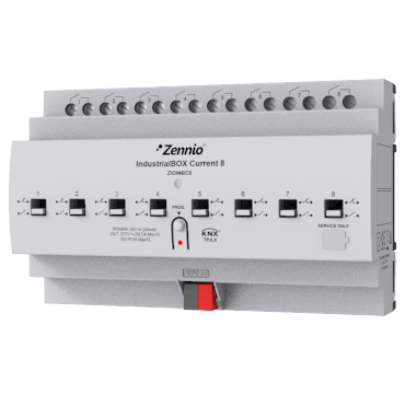 [ZEN-ZIOINBC8] IndustrialBOX Current 8. Actionneur industriel avec 8 sorties (20 A - 200 µF)...